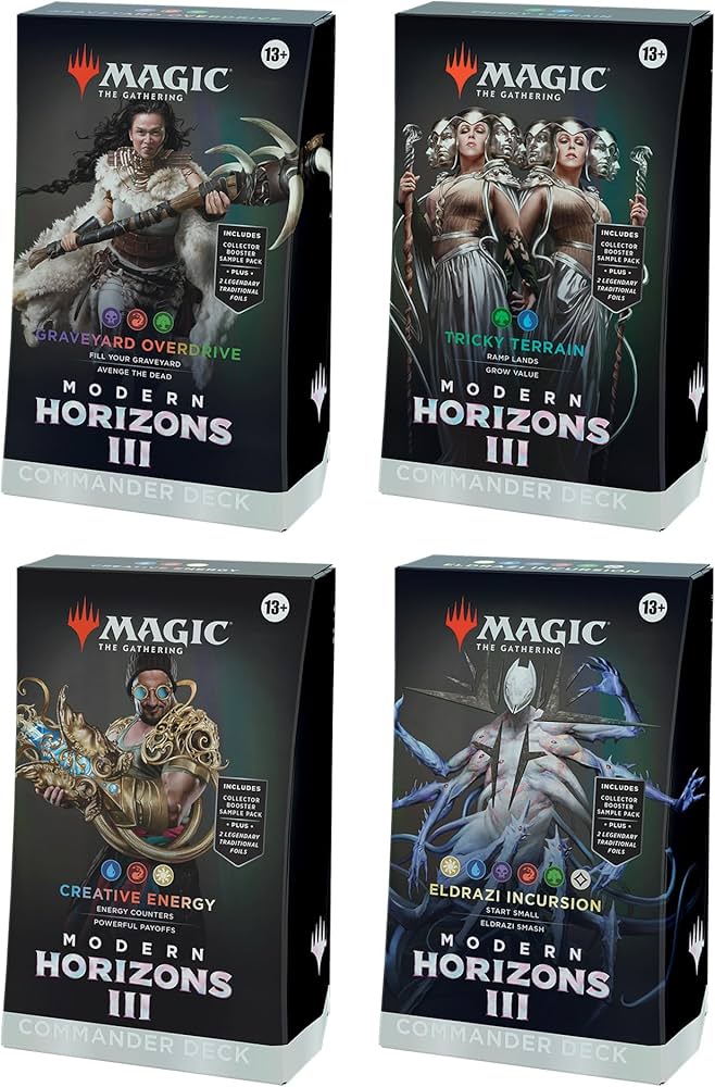 MTG - LOT DE 4 DECK COMMANDER HORIZONS DU MODERN 3 (FR)