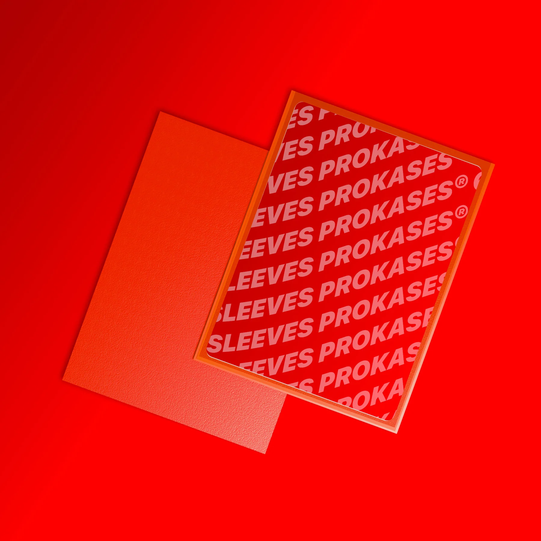 Visuel SLEEVES MAT DOS TEXTURÉ – 66X91 MM – COULEUR ROUGE – PACK DE 100