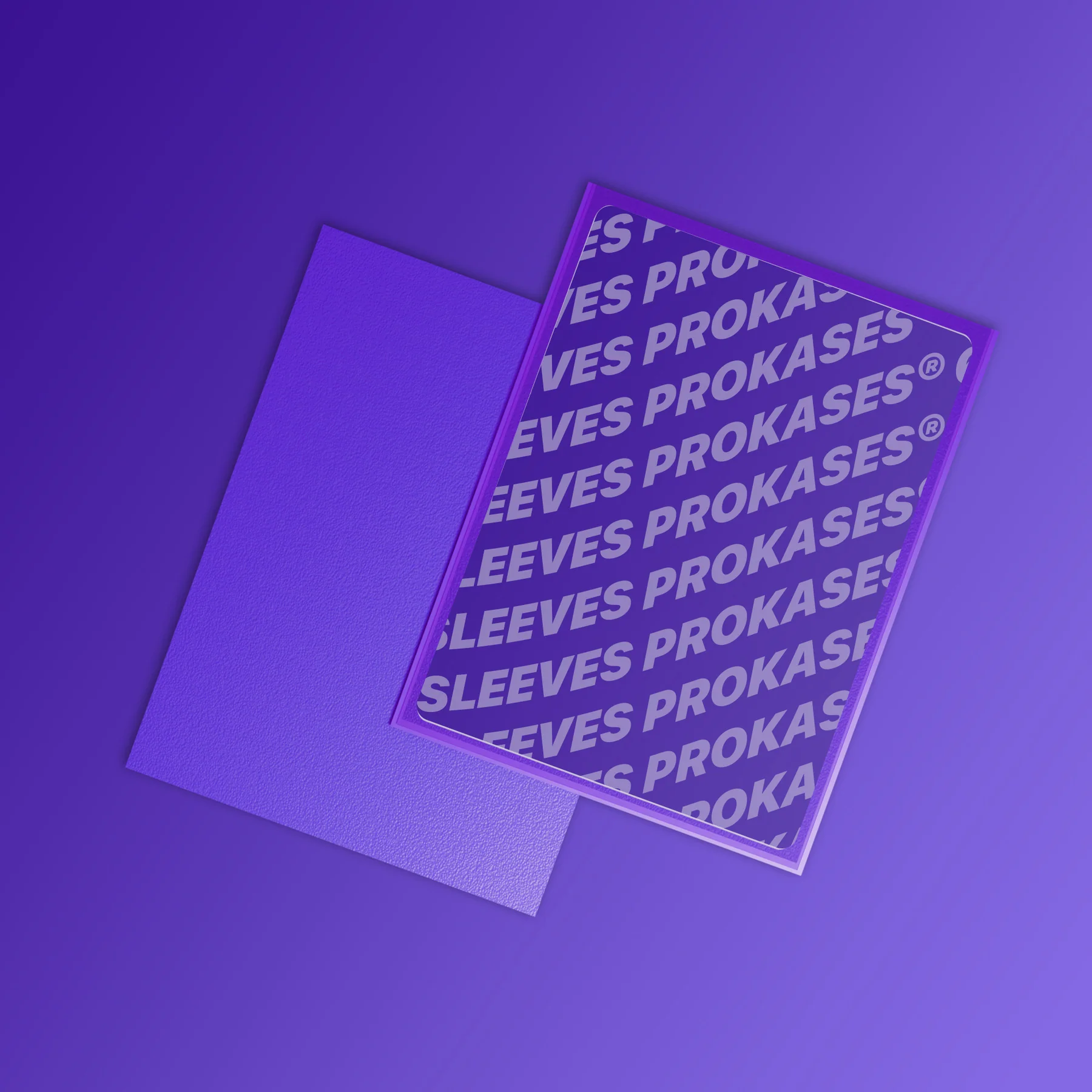 SLEEVES MAT DOS TEXTURÉ – 66X91 MM – COULEUR VIOLET – PACK DE 100