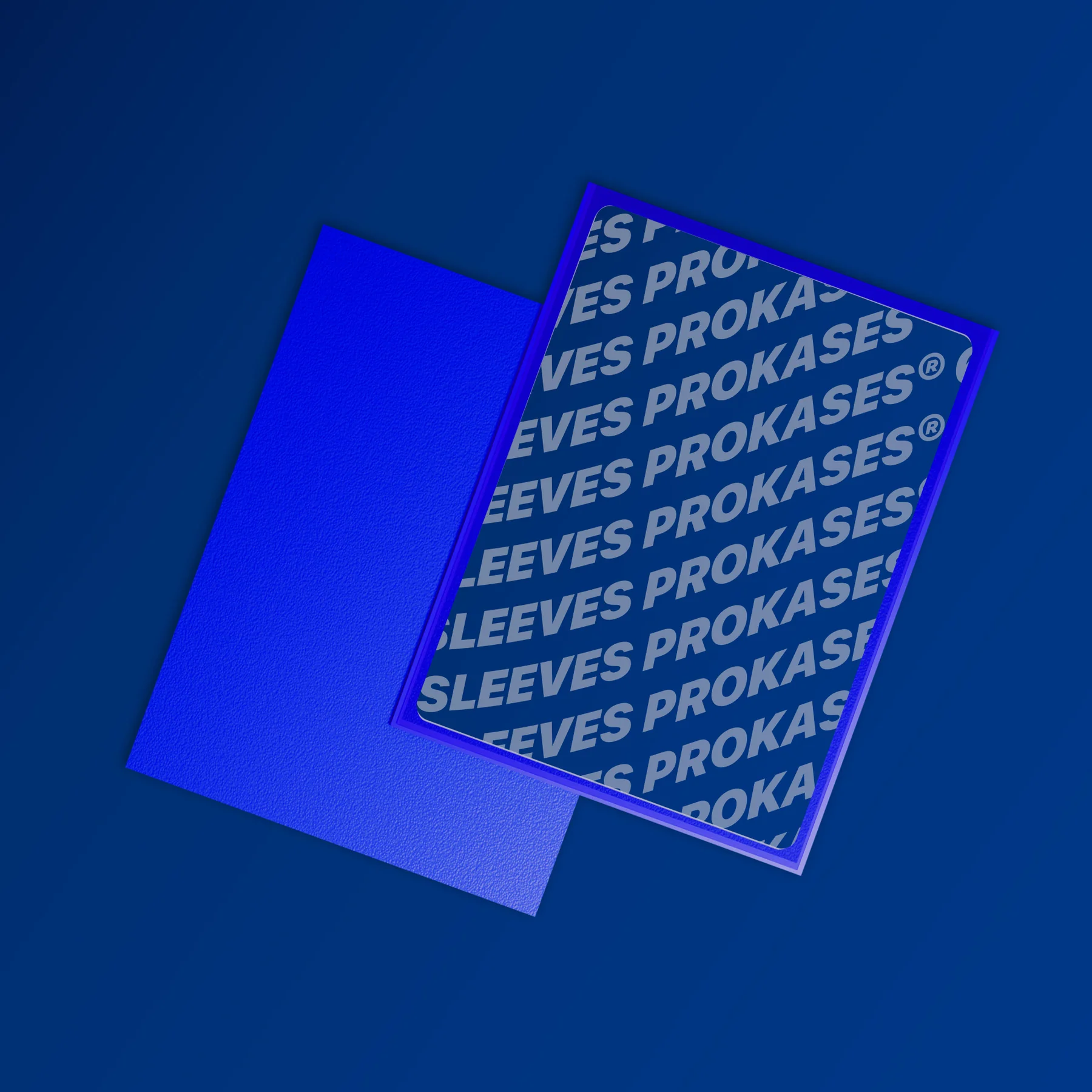 SLEEVES MAT DOS TEXTURÉ – 66X91 MM – COULEUR BLEU – PACK DE 100