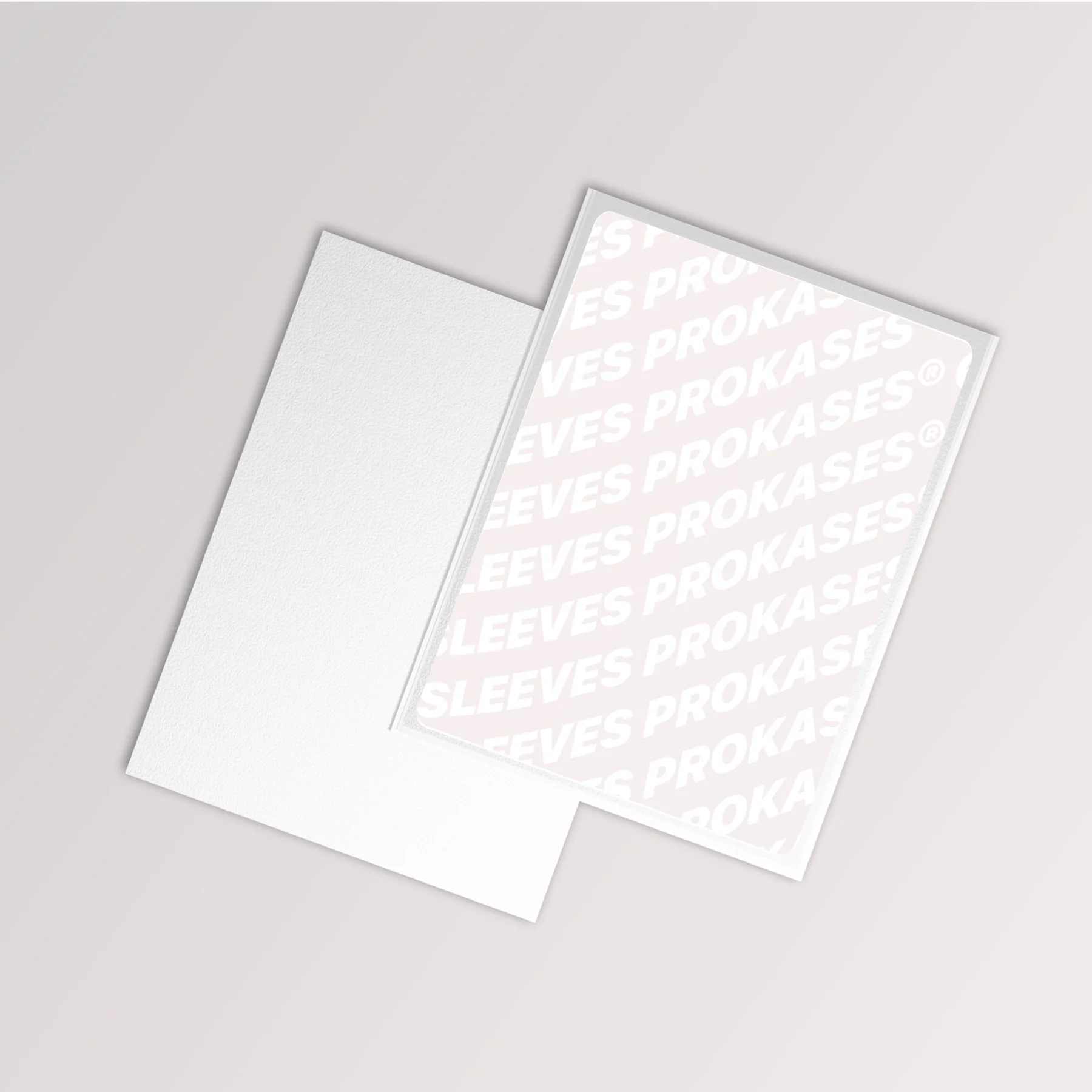SLEEVES MAT DOS TEXTURÉ – 66X91 MM – COULEUR BLANC – PACK DE 100