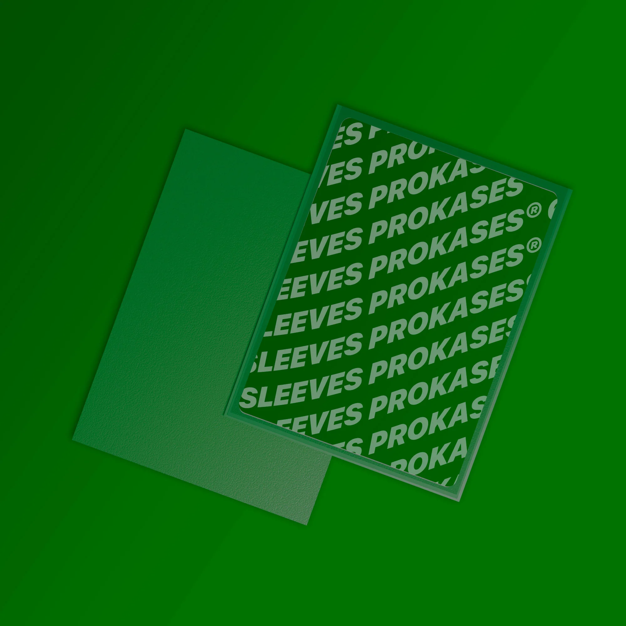 SLEEVES MAT DOS TEXTUR&Eacute; &ndash; 66X91 MM &ndash; COULEUR VERT FONCE &ndash; PACK DE 100