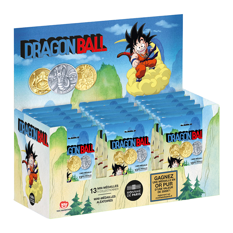 DRAGON BALL - MONNAIE DE PARIS - DISPLAY DE 30 MEDAILLES