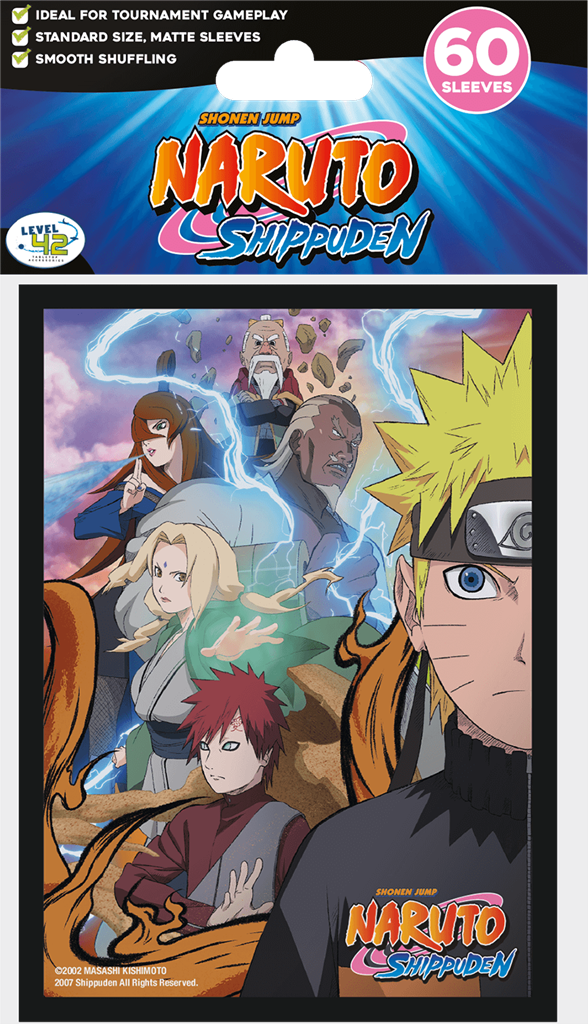 NARUTO SHIPPUDEN - SLEEVE JAPANESE SIZE (60PC)