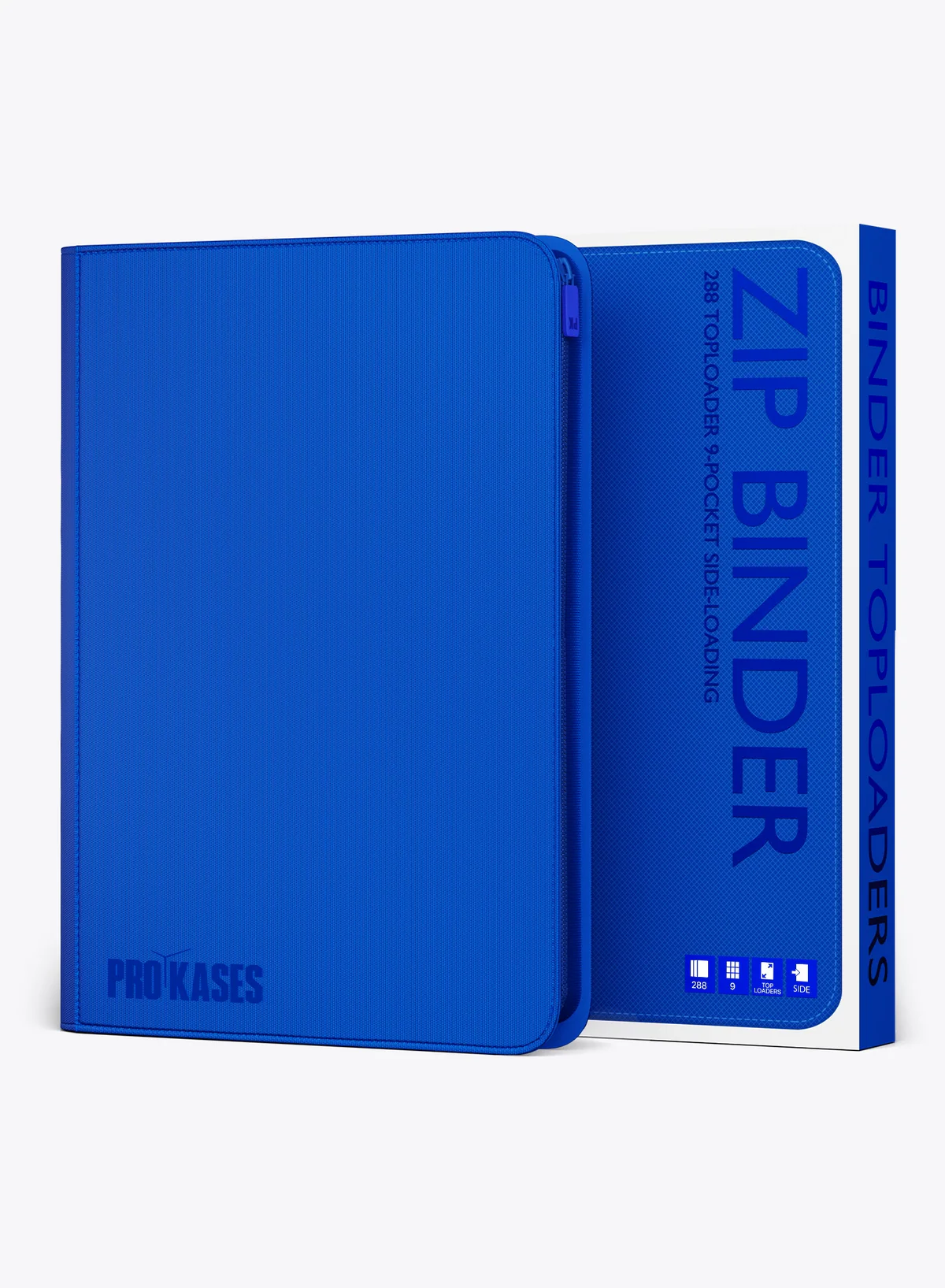 MAXI ZIP BINDER BLEU 288 POUR TOPLOADERS