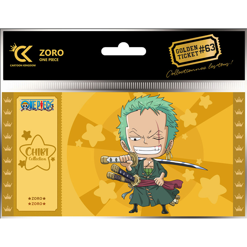 ONE PIECE GOLDEN TICKET CHIBI ZORO