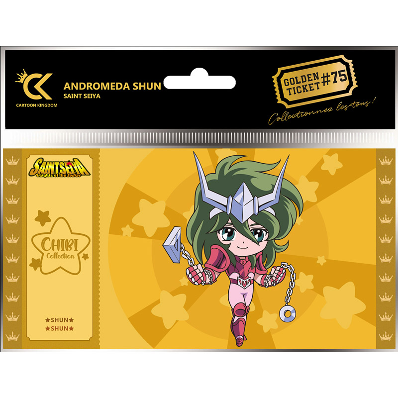SAINT SEIYA GOLDEN TICKET CHIBI ANDROMEDA SHUN