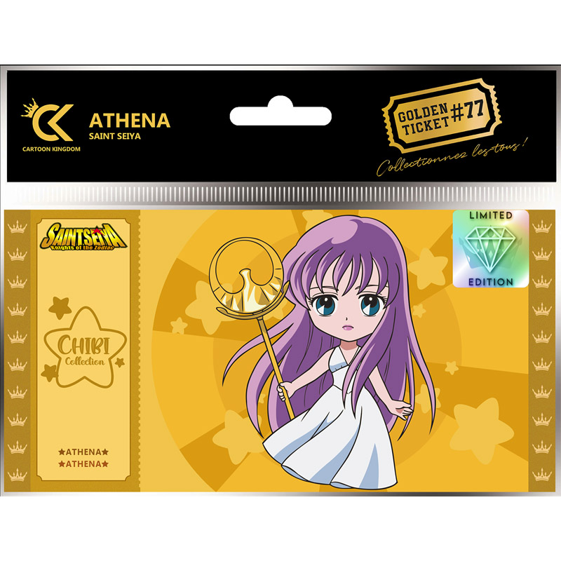 SAINT SEIYA GOLDEN TICKET - ATHENA CHIBI LIMITED EDITION
