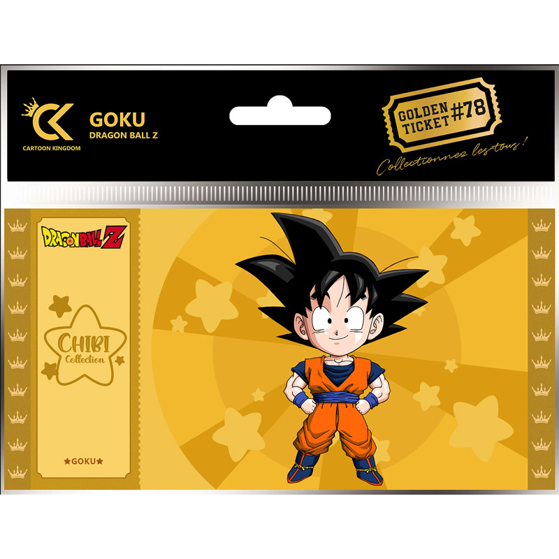DBZ DRAGON BALL Z GOLDEN TICKET CHIBI GOKU KID