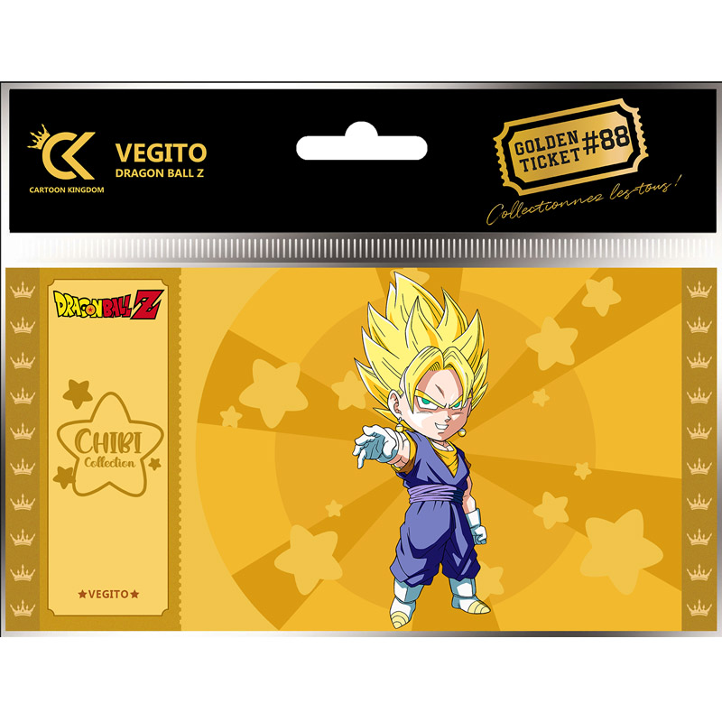 DBZ DRAGON BALL Z GOLDEN TICKET CHIBI VEGETTO