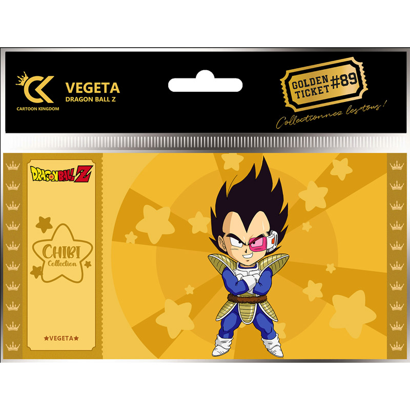 DBZ DRAGON BALL Z GOLDEN TICKET CHIBI VEGETA