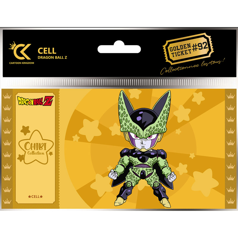 DBZ DRAGON BALL Z GOLDEN TICKET CHIBI PERFECT CELL