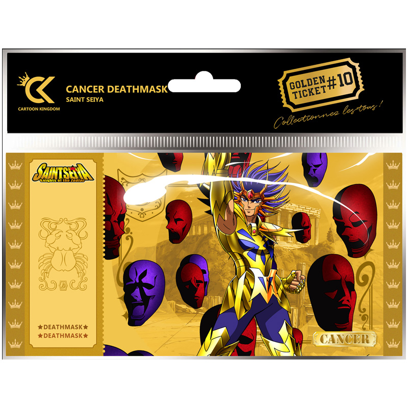 GOLDEN TICKET SAINT SEIYA - CANCER DEATHMASK