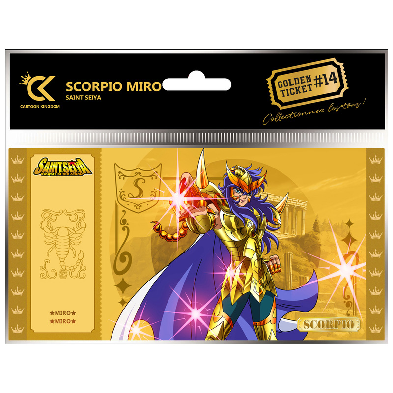 GOLDEN TICKET SAINT SEIYA - SCORPIO MIRO