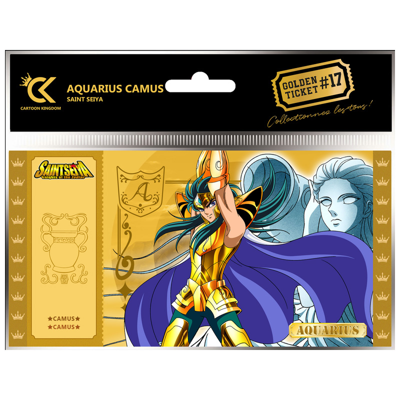 GOLDEN TICKET SAINT SEIYA - AQUARIUS CAMUS