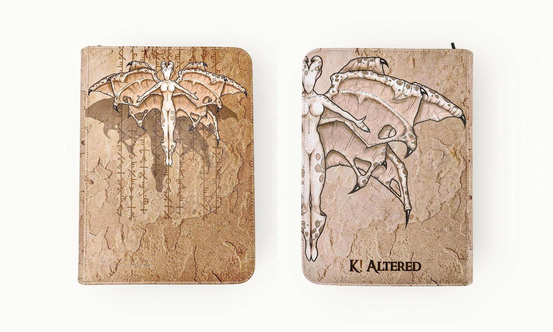 TREASUREWISE - WISEGUARD ZIP BINDER 9 CASES FACELESS DEAMON BY KEVIN ALTERED