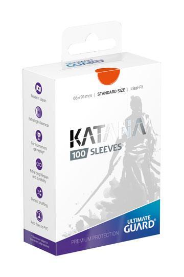 ULTIMATE GUARD 100 PROTEGE-CARTES STANDARD KATANA ORANGE