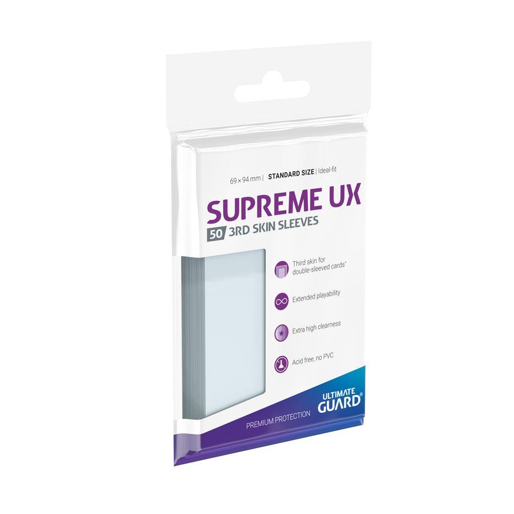 ULTIMATE GUARD 50 PROTEGE-CARTES SUPREME UX 3RD SKIN SLEEVES TAILLE STANDARD TRANSPARENT