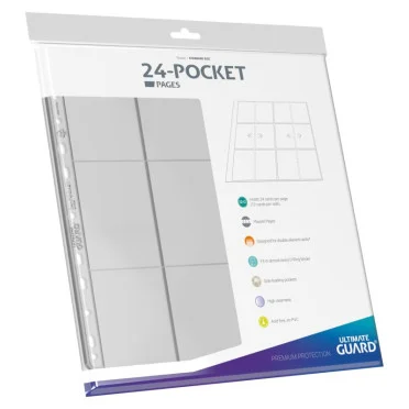 ULTIMATE GUARD - 24 POCKET QUADROW PAGES SIDE LOADING TRANSPARENT