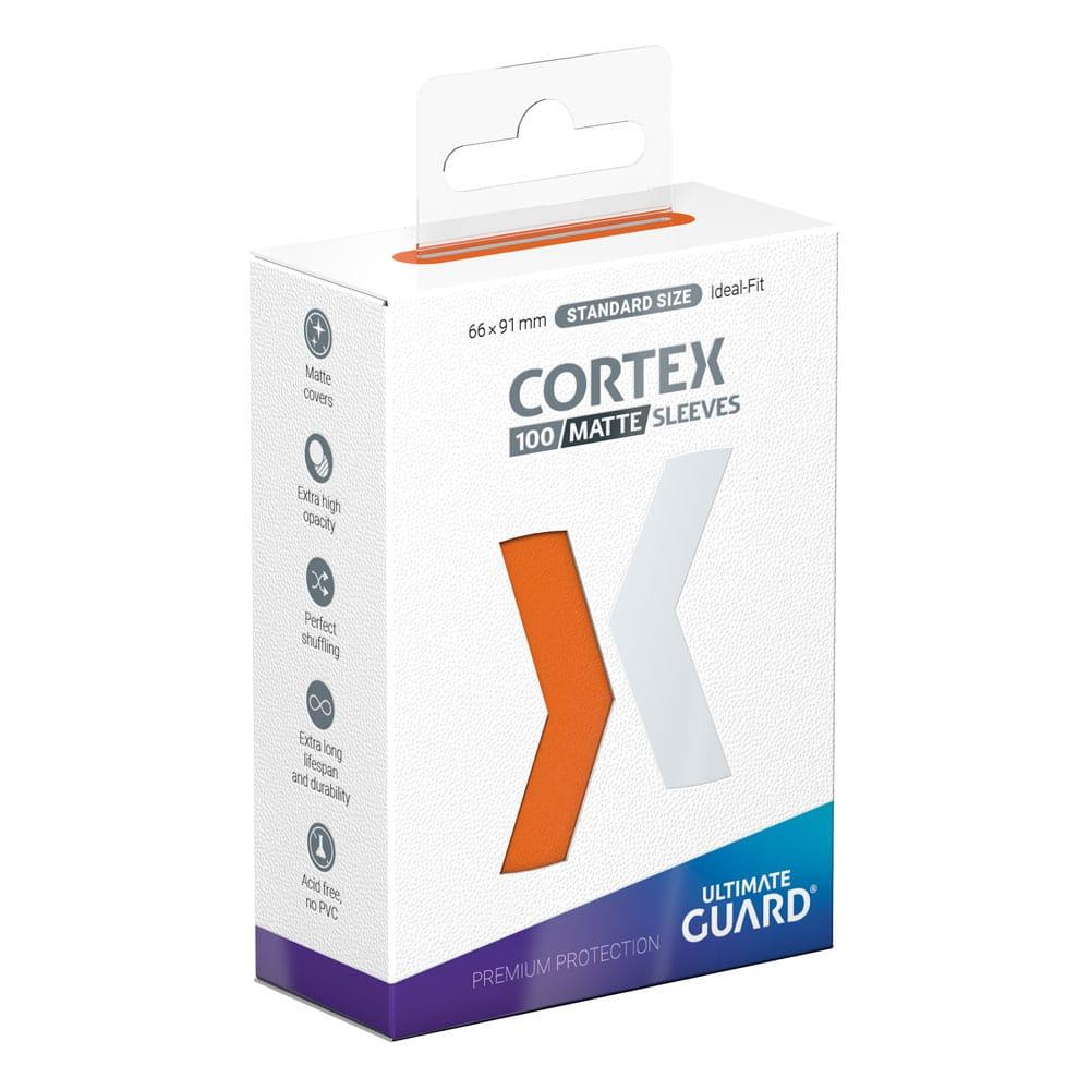 ULTIMATE GUARD - 100 PROTEGE-CARTES STANDARD MAT CORTEX - ORANGE