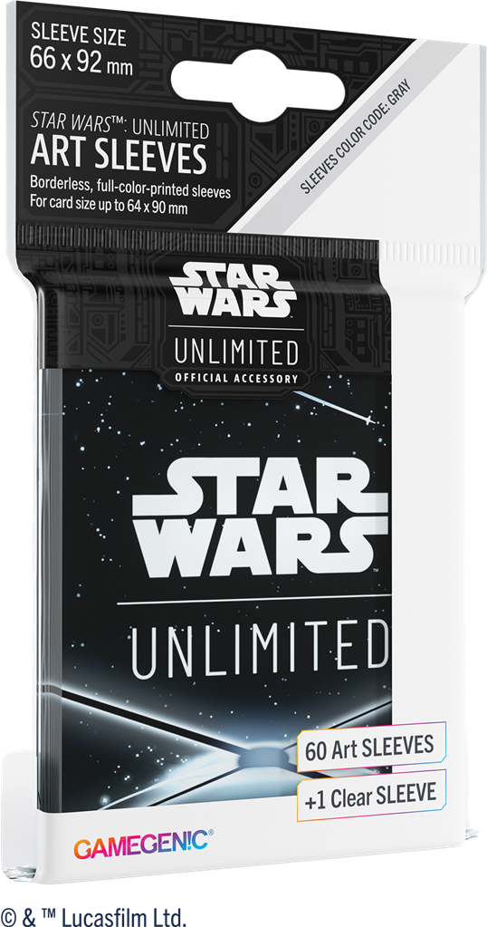 STAR WARS UNLIMITED ART SLEEVES : DOS DE CARTE NOIR