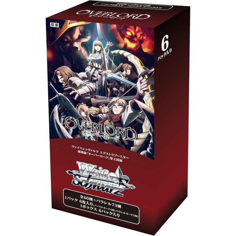 WEISS SCHWARZ [JP] - DISPLAY DE 6 BOOSTERS PREMIUM - OVERLORD THE MOVIE: THE SACRED KINGDOM