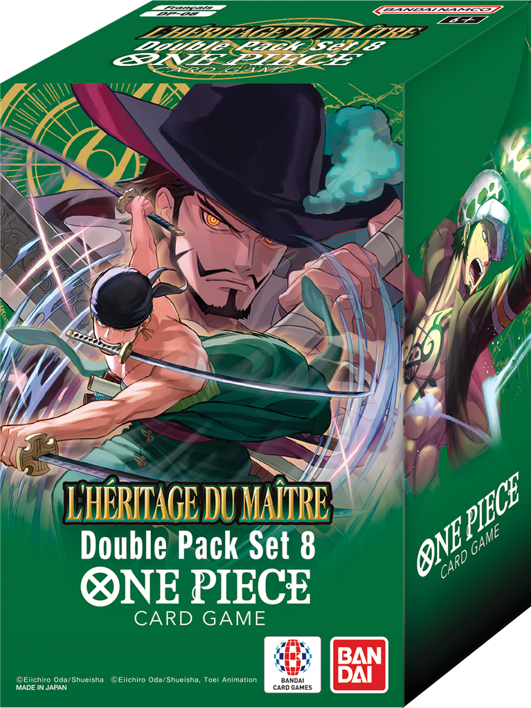 ONE PIECE CG [FR] DP08 - DISPLAY DE 8 DOUBLE PACK SET OP12 - L'HERITAGE DU MAITRE