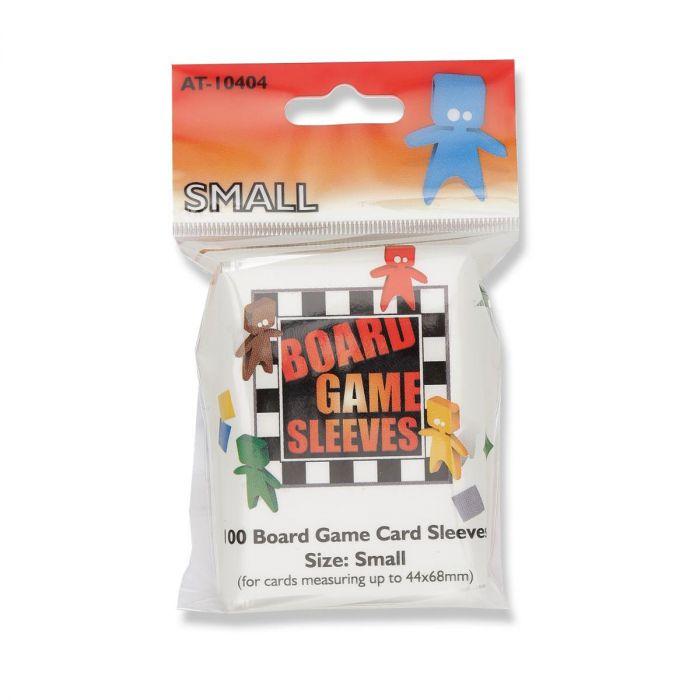 BGS - 100 PROTEGE-CARTES TRANSPARENTES - SMALL JEUX DE PLATEAU 44 X 68