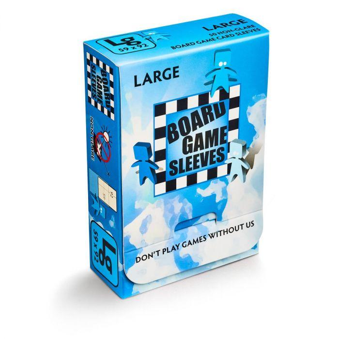 BGS - 50 PROTEGE-CARTES TRANSPARENTES ANTI-REFLETS - LARGE JEUX DE PLATEAU 59 X 92