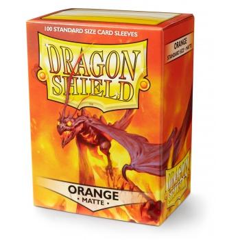 DRAGON SHIELD - 100 PROTEGE-CARTES STANDARD MAT - ORANGE