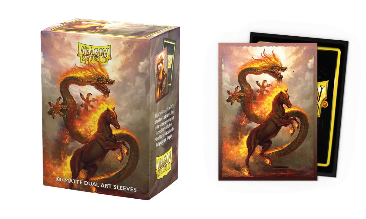 DRAGON SHIELD - 100 SLEEVES ART SERIES FIRE HORSE 2026 (NOUVEL AN CHINOIS)