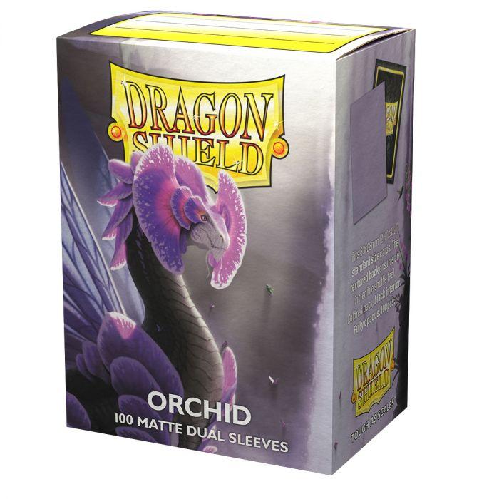 DRAGON SHIELD - 100 PROTEGE-CARTES STANDARD DUAL MAT - ORCHID