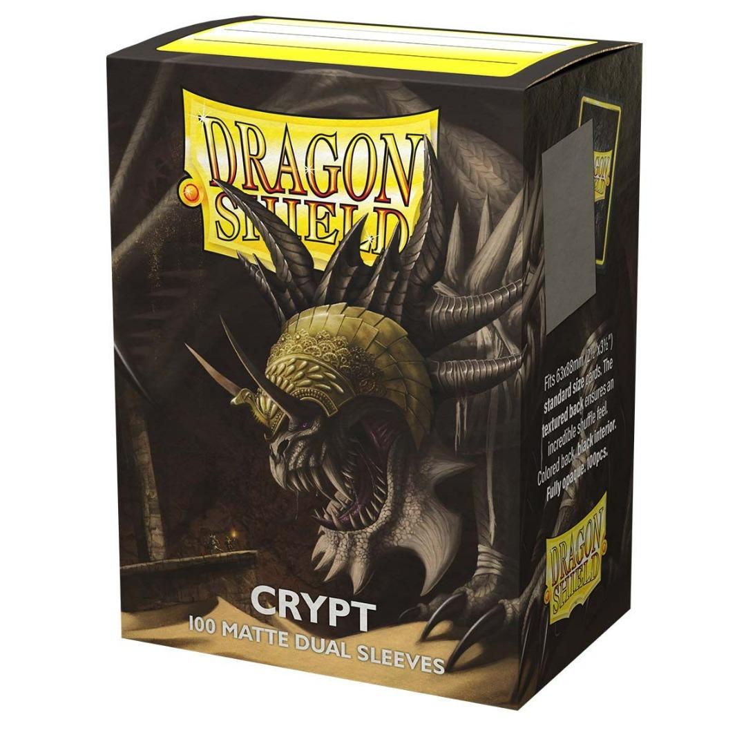 DRAGON SHIELD - 100 PROTEGE-CARTES STANDARD DUAL MAT - CRYPT
