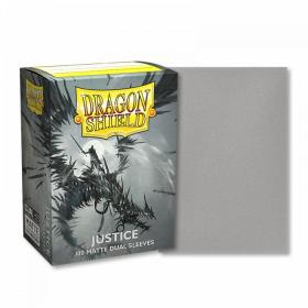 DRAGON SHIELD - 100 PROTEGE-CARTES STANDARD DUAL MAT - JUSTICE