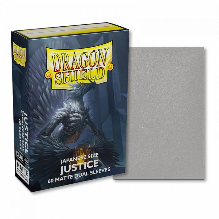 DRAGON SHIELD - 60 PROTEGE-CARTES MINI DUAL MAT - JUSTICE