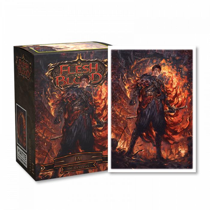 DRAGON SHIELD - 100 PROTEGE-CARTES STANDARD ART - FLESH AND BLOOD "FAI"