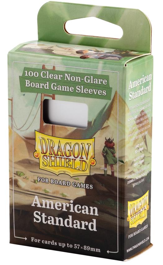 DRAGON SHIELD - 100 SLEEVES ANTI REFLETS AMERICAN STANDARD 57X89