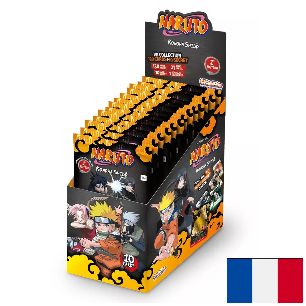 NARUTO TCG [FR] MYTHOS S01 - DISPLAY DE 24 BOOSTERS - PREMIER SET KONOHA SHIDO (PREMIERE EDITION)