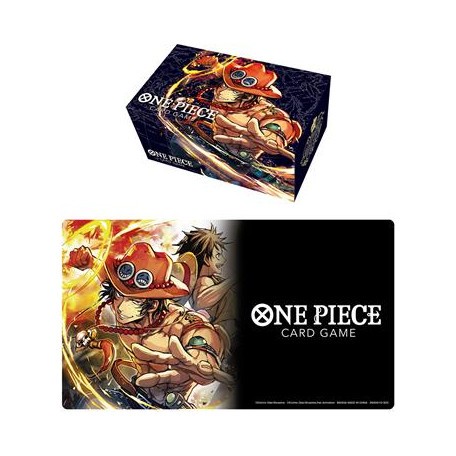 ONE PIECE ACC - PLAYMAT AND STORAGE BOX SET - ACE