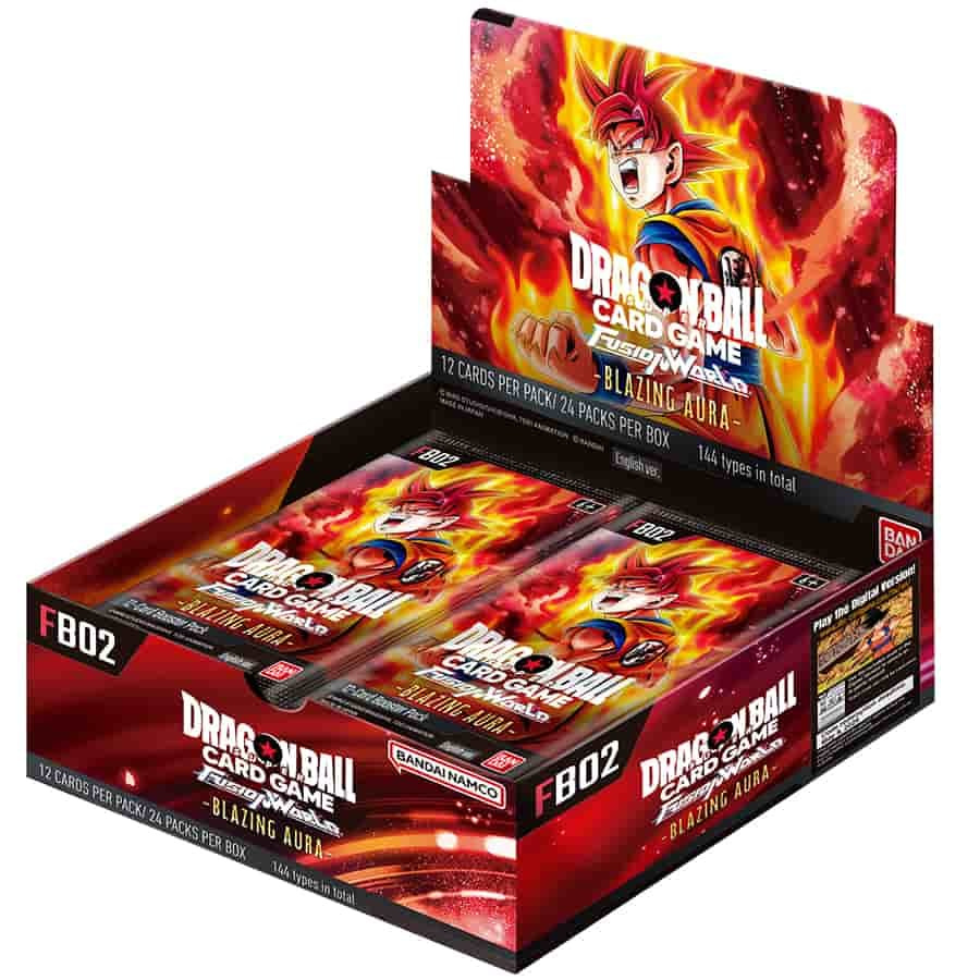 DRAGON BALL JCC - FB02 FUSION WORLD - DISPLAY DE 24 BOOSTERS BLAZING AURA (EN)