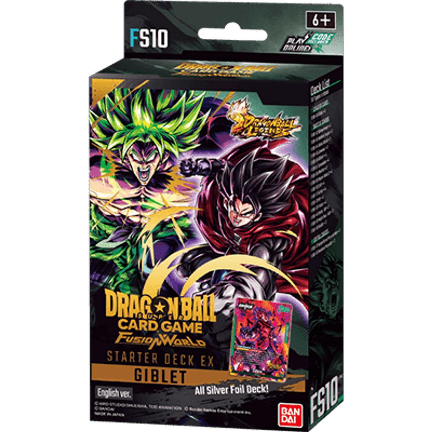 DRAGON BALL CG FUSION WORLD FS10 - STARTER DECK EX GIBLET EN