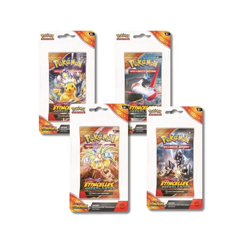 POKÉMON JCC EV08 - BOOSTER BLISTERS - ÉTINCELLES DÉFERLANTES - FR