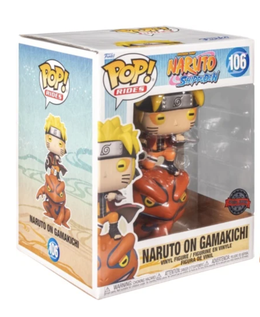 Figurine Pop Mégasize [Exclusive] Naruto : Naruto sur Gamakichi [106] -  Cdiscount Jeux vidéo