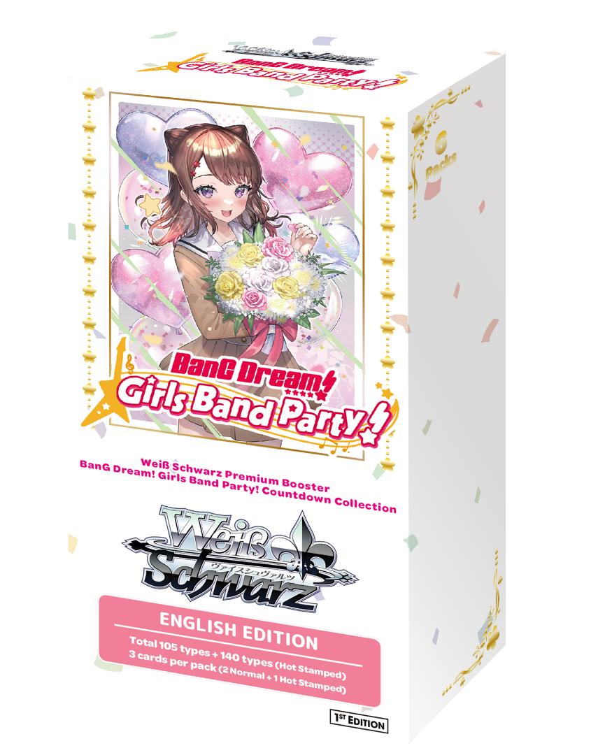 WEISS SCHWARZ - DISPLAY DE 6 PREMIUM BOOSTERS - BANG DREAM! COUNTDOWN COLLECTION (EN)