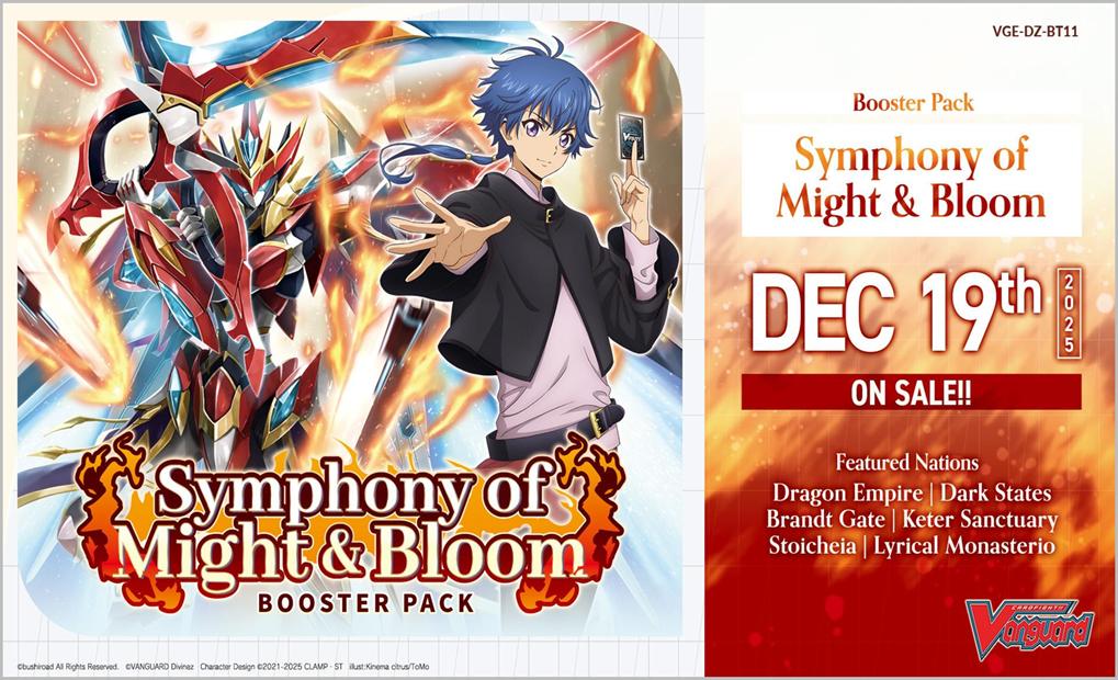 VANGUARD [EN] DZ-BT11 - DISPLAY DE 16 BOOSTERS SYMPHONY OF MIGHT & BLOOM