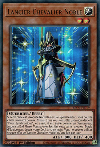 YGO [FR] BROL-FR019 LANCIER CHEVALIER NOBLE (ULTRA RARE)