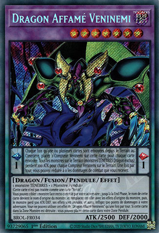 YGO [FR] BROL-FR034 DRAGON AFFAME VENINEMI (SECRET RARE)