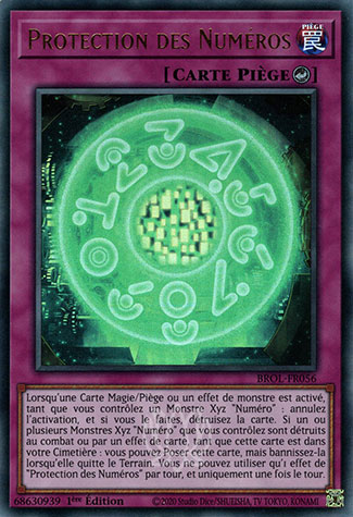 YGO [FR] BROL-FR056 PROTECTION DES NUMEROS (ULTRA RARE)