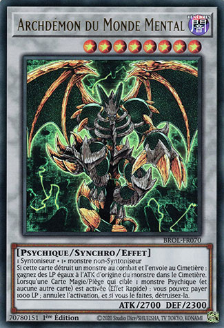 YGO [FR] BROL-FR070 ARCHDEMON DU MONDE MENTAL (ULTRA RARE)