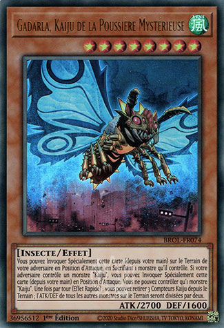 YGO [FR] BROL-FR074 GADARLA, KAIJU DE LA POUSSIERE MYSTERIEUSE (ULTRA RARE)